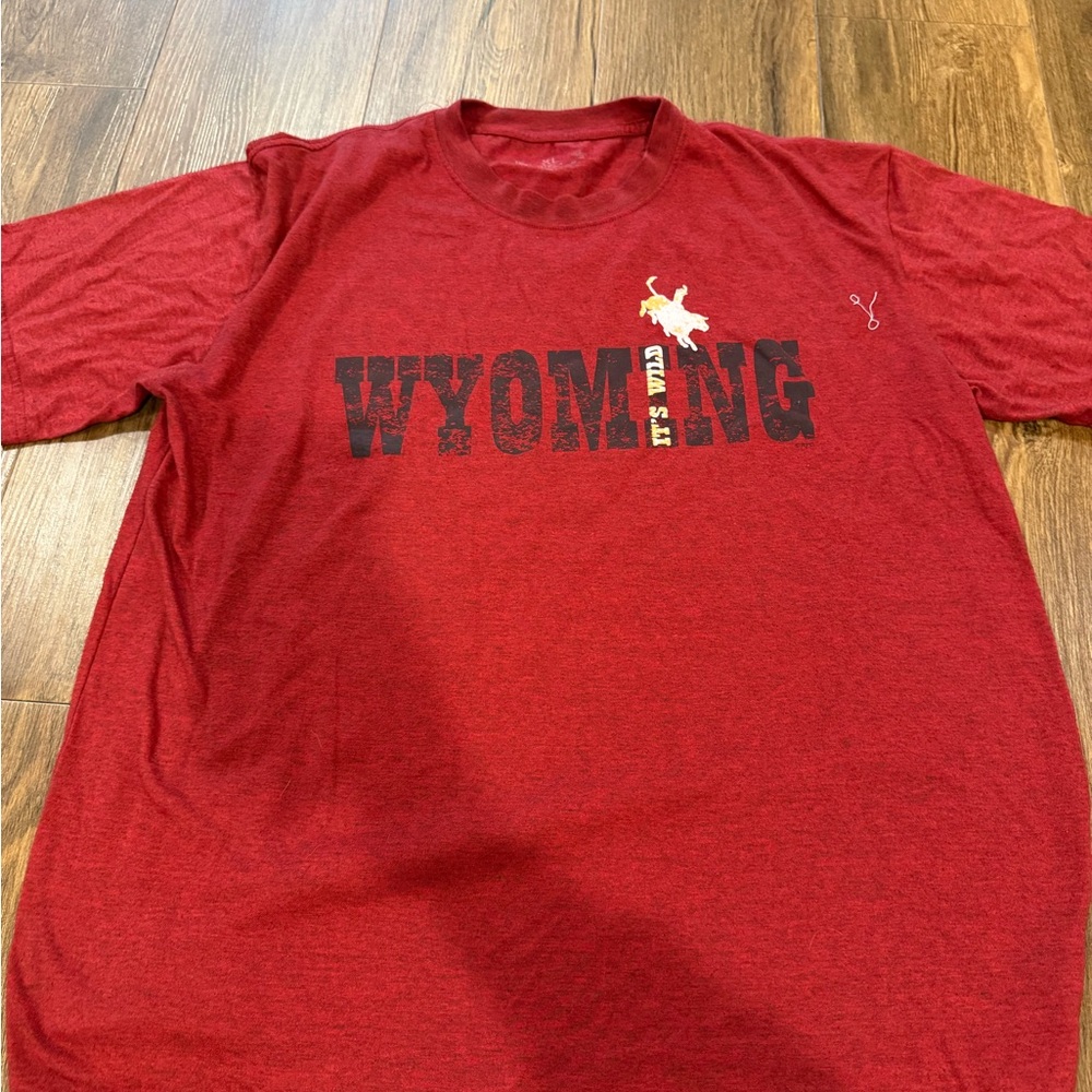 Wyoming Graphic Red T-Shirt
